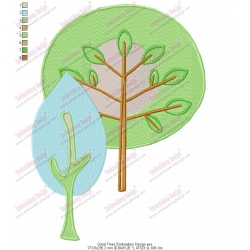 Great Trees Embroidery Design